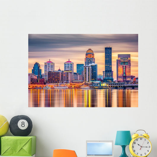 Louisville Kentucky USA Skyline Evening Wall Decal