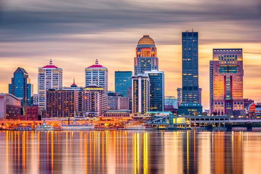 Louisville Kentucky USA Skyline Evening Wall Decal