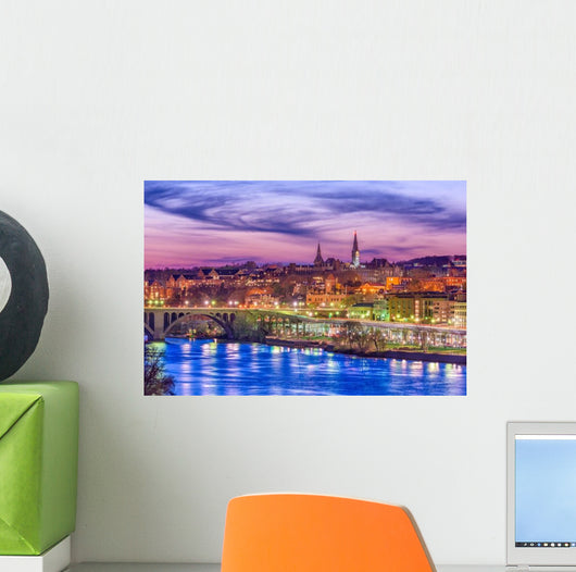 Georgetown Washington DC USA Evening Wall Decal