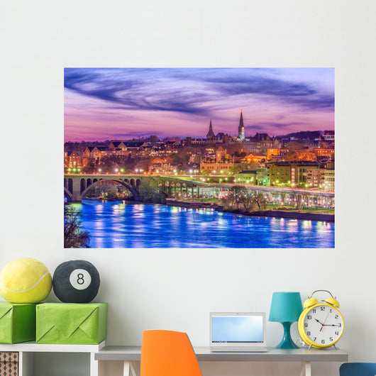 Georgetown Washington DC USA Evening Wall Decal