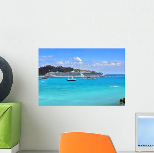 Port in Saint Martin Wall Mural