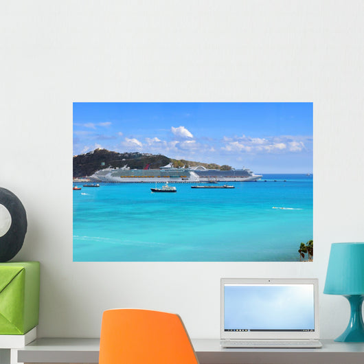 Port in Saint Martin Wall Mural