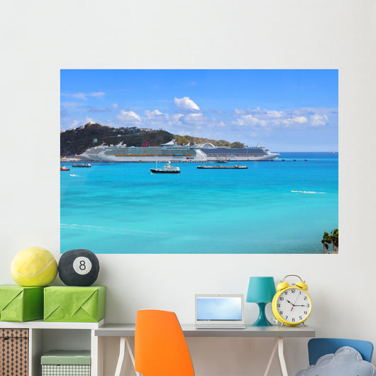 Port in Saint Martin Wall Mural