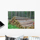 Stacked Logs Forest Wall Decal