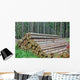 Stacked Logs Forest Wall Decal