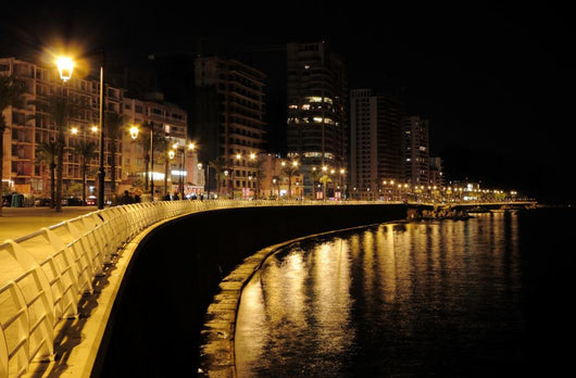 Beirut at Night (Lebanon) Wall Mural