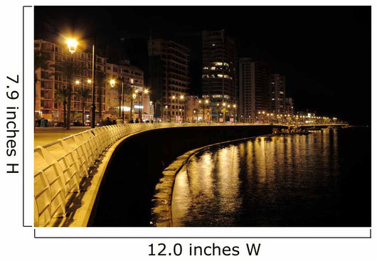 Beirut at Night (Lebanon) Wall Mural