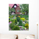Flowers near the rural house Wall Mural