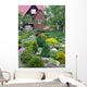 Flowers near the rural house Wall Mural