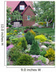 Flowers near the rural house Wall Mural