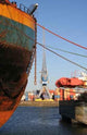 Ships and Cranes Wall Decal