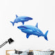 Sharks White Wall Decal Sticker Set