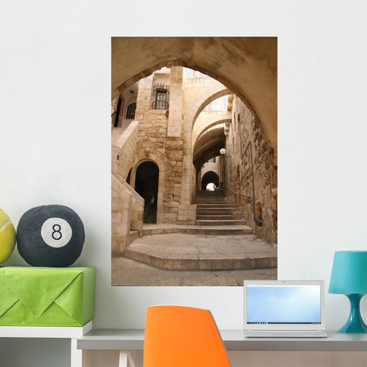 Ancient Alley in Jewish Quarter, Jerusalem Wall Mural
