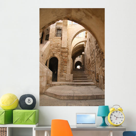 Ancient Alley in Jewish Quarter, Jerusalem Wall Mural