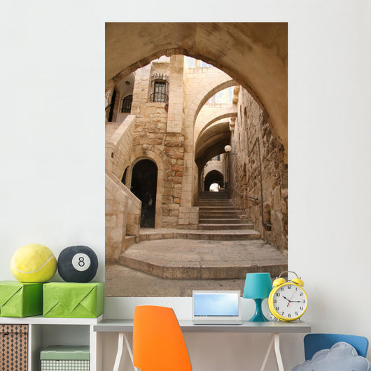 Ancient Alley in Jewish Quarter, Jerusalem Wall Mural