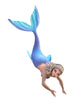 Cute Cartoon Mermaid Diving Wall Decal