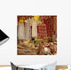made in Italy, delicious italian sausages on tuscan market Wall Mural