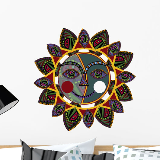 ethnic sun Wall Decal