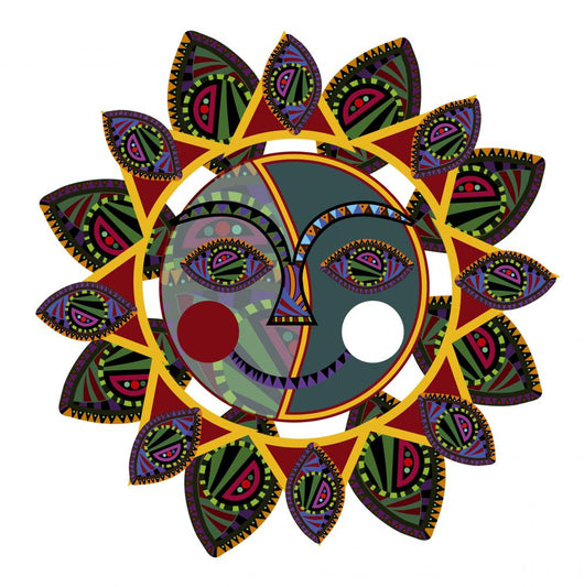 ethnic sun Wall Decal