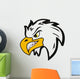 Illustration of Vector Angry Head Eagle Wall Decal