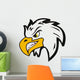 Illustration of Vector Angry Head Eagle Wall Decal