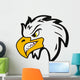 Illustration of Vector Angry Head Eagle Wall Decal