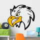 Illustration of Vector Angry Head Eagle Wall Decal
