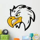 Illustration of Vector Angry Head Eagle Wall Decal