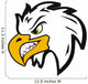 Illustration of Vector Angry Head Eagle Wall Decal