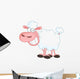 Funny Sheep With Big Smile Wall Decal