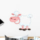 Funny Sheep With Big Smile Wall Decal