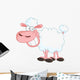 Funny Sheep With Big Smile Wall Decal
