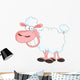 Funny Sheep With Big Smile Wall Decal