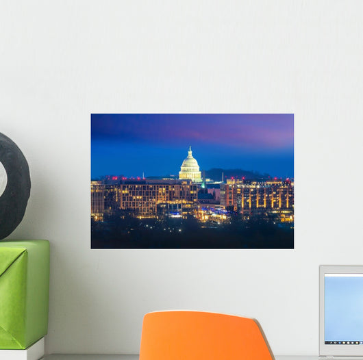 Washington Dc City Skyline Wall Decal