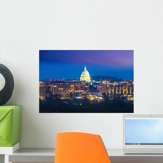 Washington Dc City Skyline Wall Decal