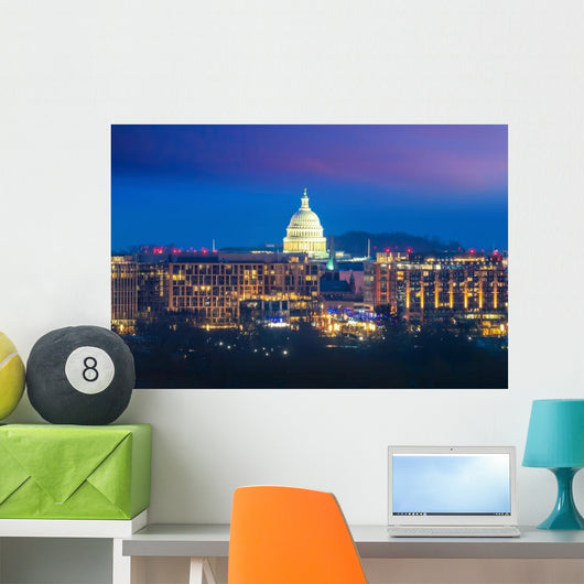 Washington Dc City Skyline Wall Decal
