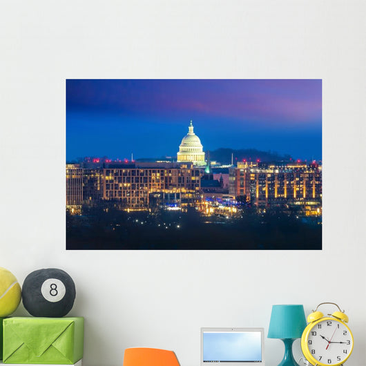 Washington Dc City Skyline Wall Decal
