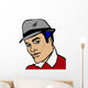 Retro Man Portrait Vintage Wall Mural