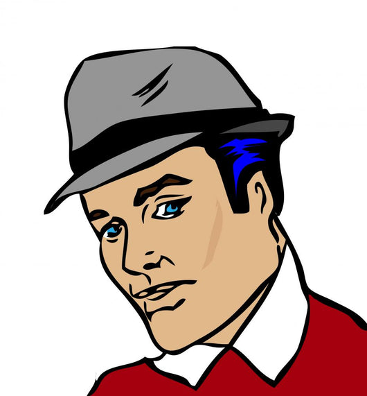 Retro Man Portrait Vintage Wall Mural