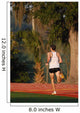 Vertical of Man Running in Sun Wall Mural
