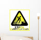 Under construction sign Wall Mural