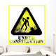 Under construction sign Wall Mural