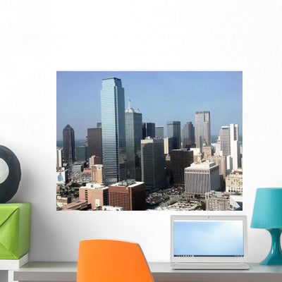 Dallas Wall Decal shown on a wall