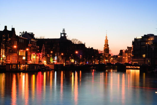 Amsterdam after Dusk Wall Decal