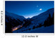 Extreme long exposure of a remote alp valley. Stars in motion. Wall Mural