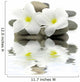 mineral water zen white floral decoration Wall Decal