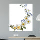 Blue and White Flowers Wall Mural