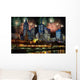 Fireworks over Melbourne City Wall Decal