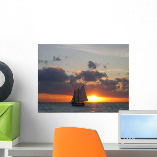 Sailing into Sunset Wall Decal