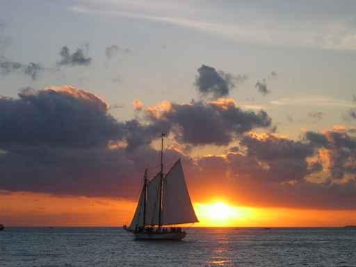 Sailing into Sunset Wall Decal